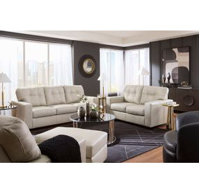 Santorine Bone Leather Living Room Set