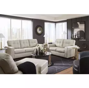 Santorine Bone Leather Living Room Set