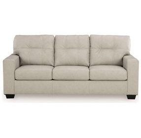 Santorine Bone Leather 85" Sofa Sleeper
