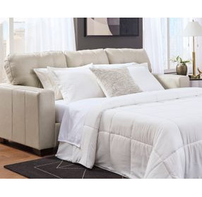 Santorine Bone Leather Sofa Sleeper