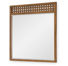 Midland Warm Amber Rectangular Dresser Mirror