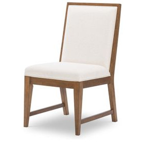 Midland White Upholstered Side Chair Set of 2