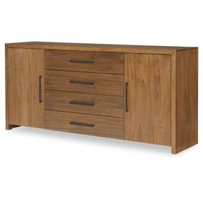 Midland Warm Amber 2 Door Credenza