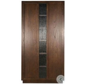 Cozy Luxe Dark Brown Sliding 2 Door Storage Cabinet
