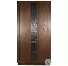 Cozy Luxe Dark Brown Sliding 2 Door Storage Cabinet