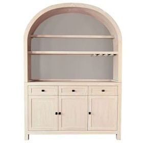 Liz Bergen Oak 3 Door Bar Hutch