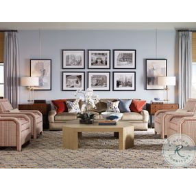 Gustav Brown Lacquered Linen Occasional Table Set