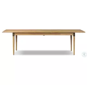 Harper Fawn Oak Veneer 104" Extendable Rectangular Dining Table
