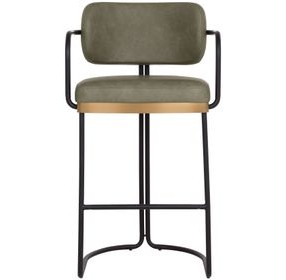 Jalvin Ivanhoe Pine Upholstered Bar Stool