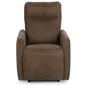 Vivica Toffee Leather Power Recliner with USB Charging