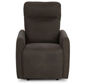 Vivica Dark Brown Leather Power Recliner with USB Charging