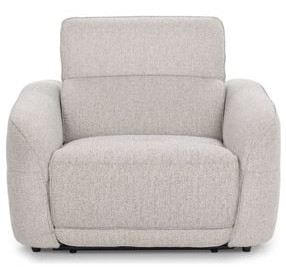Ostend Gray Power Recliner with USB Charging