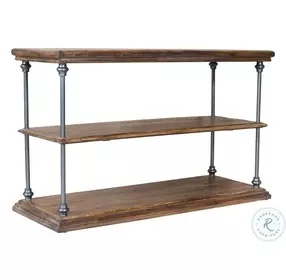 Larson Distressed Natural Brown Console Table