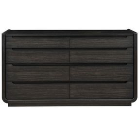 Leandro Burnished Black 8 Drawer Dresser