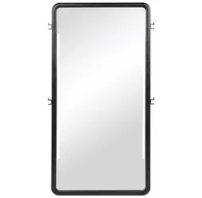 Leandro Burnished Black Floor Mirror