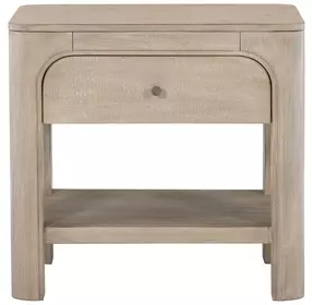 Solano Weathered Mango 1 Drawer Nightstand with USB Charging