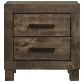 Woodmont Rustic Golden Brown Nightstand