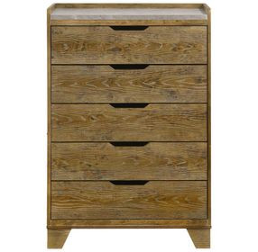 Henderson Medium Oak 5 Drawer Chest