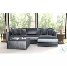 Remington Slate RAF Sectional With Ottoman