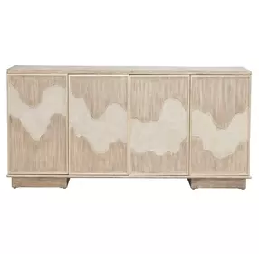Terrace Gravel 4 Door Accent Cabinet