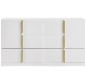 Ines White 6 Drawer Dresser