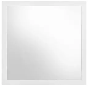 Ines White Square Dresser Mirror
