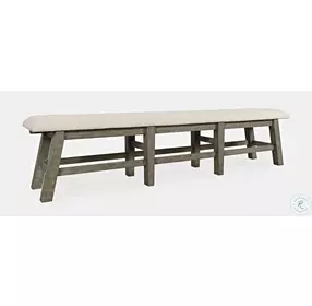 Telluride Beige Upholstered Dining Bench