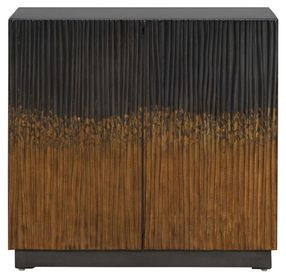 Fiore Satin Espresso 2 Door Accent Cabinet