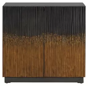 Fiore Satin Espresso 2 Door Accent Cabinet