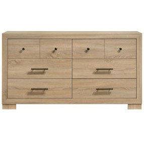 Arielle Light Oak 6 Drawer Dresser