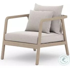 Numa Stone Grey Performance Fabric Outdoor Chair