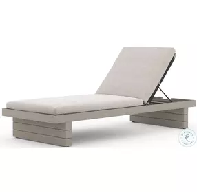 Leroy Washed Brown Performance Fabric Outdoor Chaise