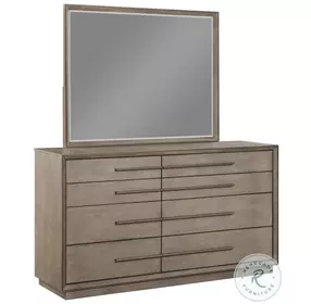 Durango Washed Oak 8 Drawer Dresser With Mirror