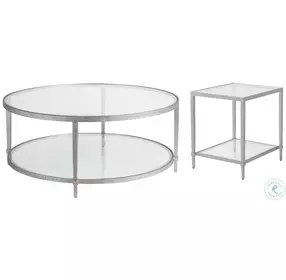 Metal Designs Argento Claret Round Occasional Table Set