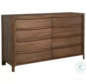 Maderia Walnut 8 Drawer Dresser