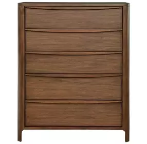 Maderia Walnut 5 Drawer Chest