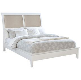 Bexhill White Queen Upholstered Panel Bed