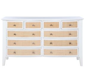 Bexhill White 10 Drawer Dresser