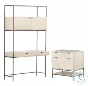 Trey Dove Poplar Modular Wall Home Office Set