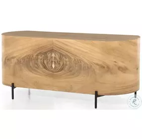Lunas Gold Guanacaste And Bronzed Iron Executive Desk