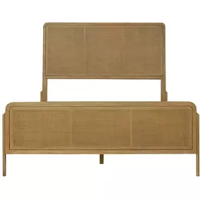 Arini Sand Wash and Natural California King Panel Bed