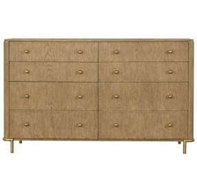 Arini Sand Wash 8 Drawer Dresser