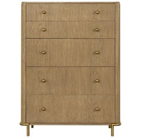 Arini Sand Wash 5 Drawer Chest