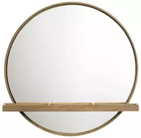 Arini Sand Wash Round Vanity Wall Mirror