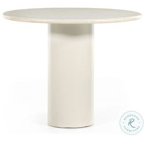 Belle Cream Marble Round Dining Table
