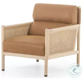 Kempsey Kennison Cognac Leather Chair