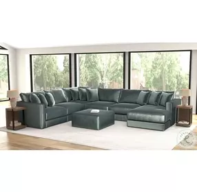 Remington Pine L Shape Sectional With RAF Chaise