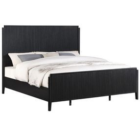Brookmead Black King Panel Bed