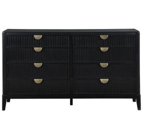 Brookmead Black 8 Drawer Dresser