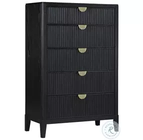Brookmead Black 5 Drawer Chest
